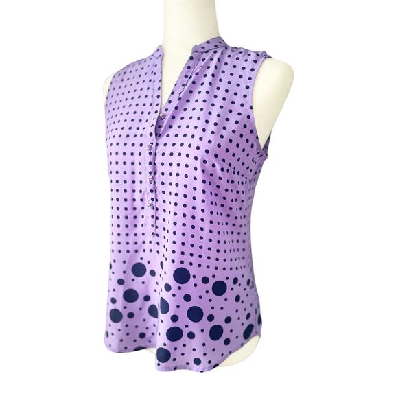 New York & Co. Womens Business Casual Printed Sleeveless Blouse Size XS - Picture 3 of 9